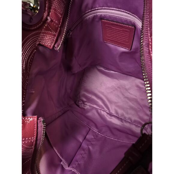 Coach 1941 Alex Pink Patent Leather Tote 14265 - Picture 6 of 10